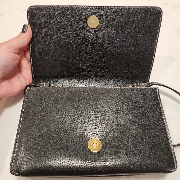 LIKE NEW BLACK LEATHER KATE SPADE PURSE - Picture 5 of 10